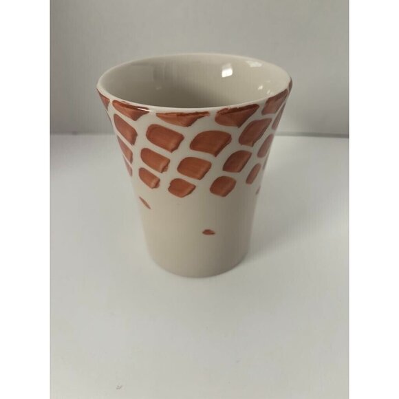 PIER 1 IMPORTS GIRAFFE Handpainted Stoneware MUG with Head & Neck Handle - Picture 2 of 6